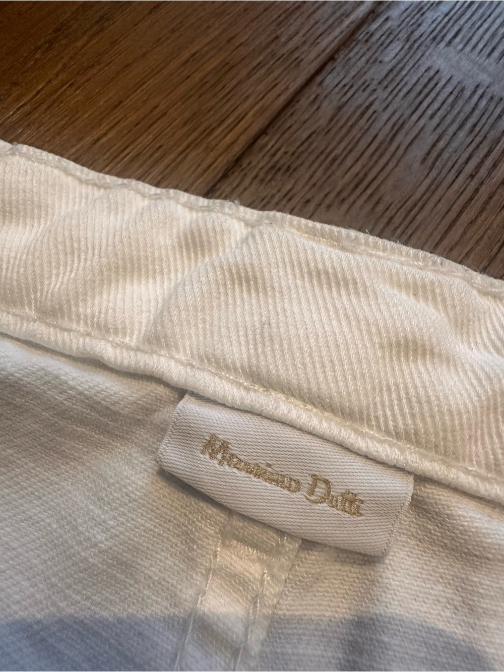 Massimo Dutti White Denim Jeans